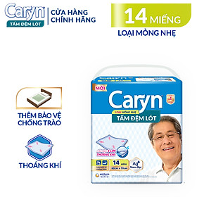 Tấm Đệm Lót Caryn Mỏng Nhẹ 14 Miếng Giúp Thoải Mái Xoay Trở Chống Trào Lưng, Với Công Nghệ Nano Bạc Kháng Khuẩn Ngăn Ngừa Vi Khuẩn Và Kiểm Soát Mùi Hiệu Quả