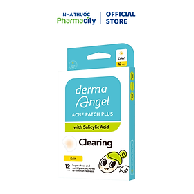 Miếng dán mụn ban ngày DermaAngel Salicylic Acid (Hộp 12 miếng)