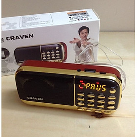 ĐÀI Nghe Pháp, Niệm Phật, FM,Nhạc Mp3, Hỗ trợ  Thẻ Nhớ,usb Craven CR 836S !!!!! Hàng chính hãng
