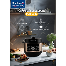 Nồi Áp Suất BlueStone PCB-5648 - 4,5 lít - 900W - Bảng điều khiển cơ - Bảo hành 2 năm - Hàng chính hãng