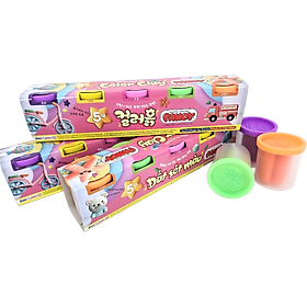 Bộ đồ chơi bột nặn màu sắc Pandy loại 5 màu thương hiệu Hàn Quốc