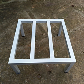 Kệ sắt để chậu hoa cây cảnh, Vuông 20x20cm & Vuông 30x30cm, cao (10-20)cm, thép hộp 20mm (Hàng Chính Hãng )