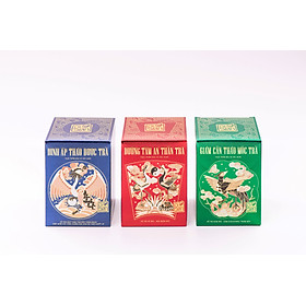 Bộ 3 Sản Phẩm Định Áp Thảo Dược Trà, Dưỡng Tâm An Thần Trà và Hỗ Trợ Giảm Cân Trà Thảo Mộc