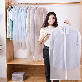 Túi Bọc Quần Áo Chống Bụi Bẩn/ Ẩm Mốc Bằng Nhựa Trong Suốt Kt 60x80cm