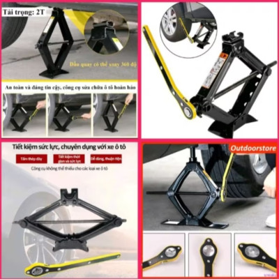 1 BỘ KÍCH NÂNG GẦM XE HƠI ÔTÔ TẶNG KÈM THEO TAY QUAY ĐA NĂNG KÍCH CỰC KHỎE HÀNG CHUẨN