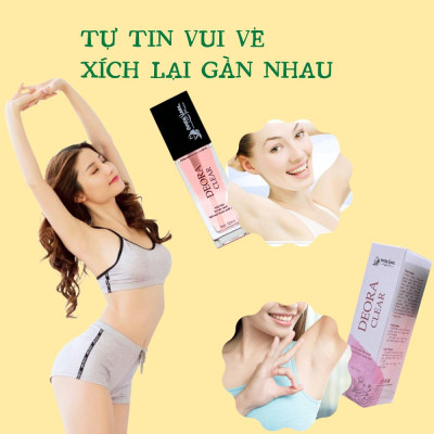 COMBO 3 Lọ Xịt Khử Mùi DEORA CLEAR Quyên Lara 50ml, Khử Mùi Hôi Nách, Ngăn Tiết Mồ Hôi