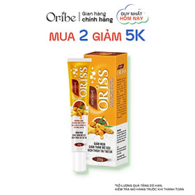 Kem Nghệ Giảm Mụn Oriss Giúp Mờ Thâm Sẹo Dưỡng Ẩm Sáng Da 20g