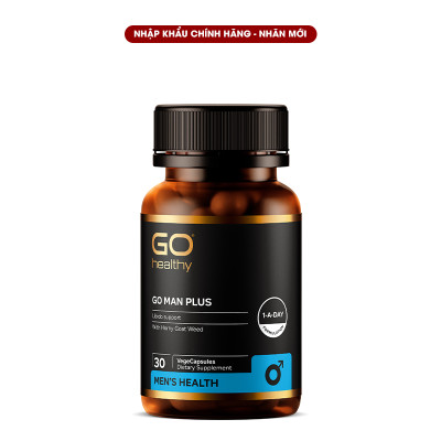 Bộ Sản Phẩm 2 Hộp Viên Uống Tăng Sinh Lý Nam New Zealand Go Man Plus 30 Viên | Giúp Tăng Cường Sinh Lực, Sinh Lý Ở Nam Giới - Nhập Khẩu Chính Hãng