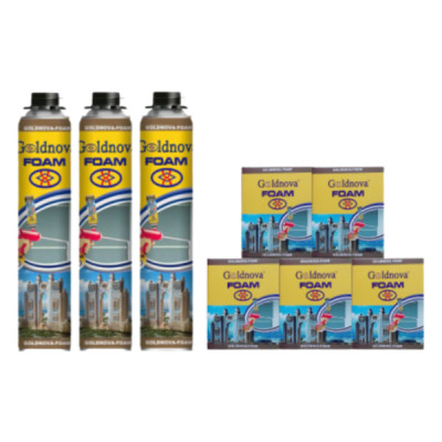 Keo Bọt (FOAM) Goldnova- 1 Hộp; Hộp =12 Lon/750ml