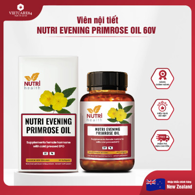 Viên Uống Bổ Sung Nội Tiết New Zealand Nutri Evening Primrose Oil 60 Viên | Giúp Bổ Sung Nội Tiết Tố - Nhập Khẩu Chính Hãng