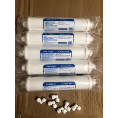[Combo] Bộ 5 Lõi Lọc chức năng Daikiosan - Hàng chính hãng - Cung cấp khoáng chất cần thiết