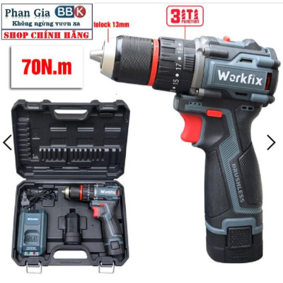 Máy khoan pin WORKFIX 16.8-Pin 4 cell-3 chức năng- Đầu kẹp 13mm- Sản phẩm bảo hành chính hãƞg.