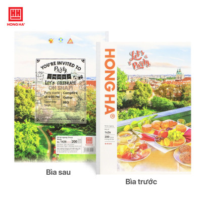 Vở kẻ ngang 200 trang Hồng Hà Let