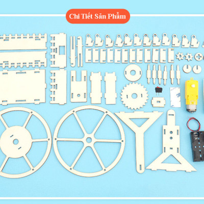 Đồ Chơi Gỗ Mô Hình Vòng Đu Quay Mặt Trời, Đồ Chơi Thí Nghiệm DIY WOOD STEAM Cho Bé,  Đồ Chơi Lắp Ghép Vòng Đu Quay Bằng Gỗ-Chính Hãng BABYBOSS + Tặng Kèm Tranh Ghép Bằng Gỗ
