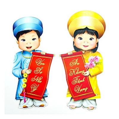 Decal Dán Tường Câu Đối Tết PK359