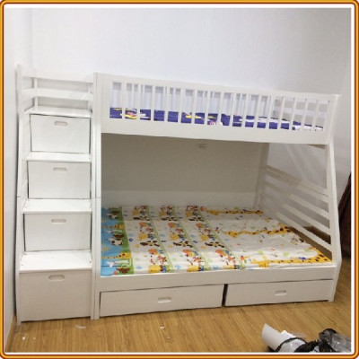 Giường tầng Juno Sofa 1m / 1m4 cầu thang đảo chiều màu lựa chọn 