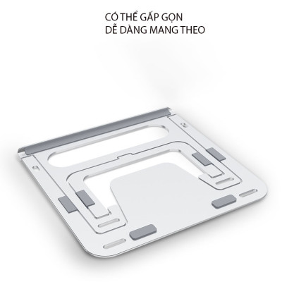 Giá Đỡ Ipad, Máy Tính Bảng Hợp Kim Nhôm 6 Mức Điều Chỉnh Chiều Cao Thông Thoáng Hỗ Trợ Tản Nhiệt Hàng Nhập Khẩu Chính Hãng KitAcoom