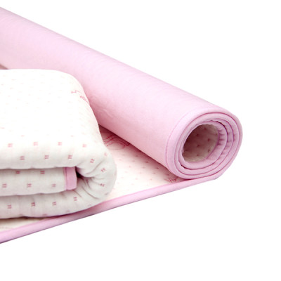Combo 5 miếng size 50x70cm màu hồng tấm lót chống thấm cotton 4 lớp VIETMAT