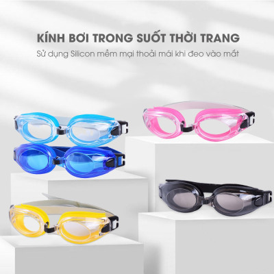 Kính Bơi Chống Thấm Nước Nhiều Màu Sắc Tùy Chọn, Kính Bơi Silicon Cao Cấp Có Hộp Đựng - Chính hãng MINIIN (Giao màu ngẫu nhiên)