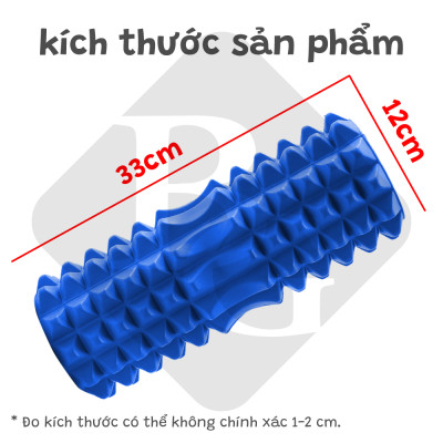 Combo Thảm Tập Yoga 6mm,Con Lăn Massage Ống Lăn Dãn Cơ Foam Roller BLUE- Bóng tập yoga size 65cm Tập Gym, Yoga, Thể Hình (hàng nhập khẩu)