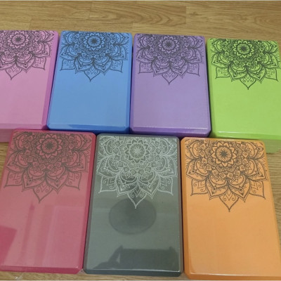 Gạch Tập Yoga In Hoa Mandala -YOGA TP, Chất Liệu EVA Cao Cấp, Giúp Bạn Tập Yoga Tại Nhà Và Phòng Tập