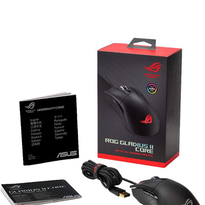 Chuột Gaming Asus ROG Gladius II (USB/RGB/màu đen) - Hàng Chính Hãng 