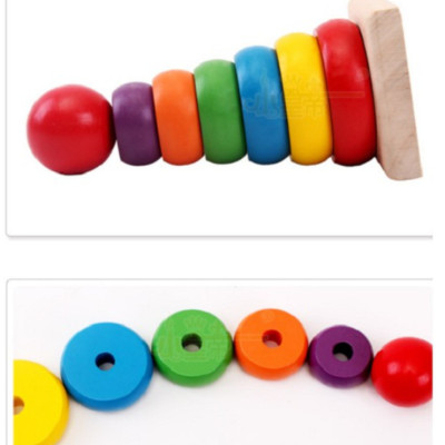 Đồ chơi tháp cầu vồng gỗ size bé