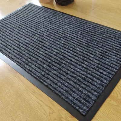 Thảm chùi chân đế chống trượt dạng sọc Stripmate Màu đỏ đun & Đen Xám Nhiều Size