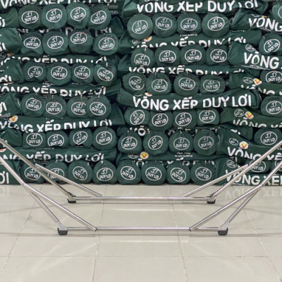 KHUNG VÕNG XẾP DUY LỢI INOX - CỠ ĐẠI (KHÔNG BAO GỒM VÕNG LƯỚI) - TẶNG 10 MÓC ÁO KÉP NHỰA CAO CẤP DUY LỢI