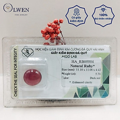 Viên đá Ruby thiên nhiên_HA-RB00004