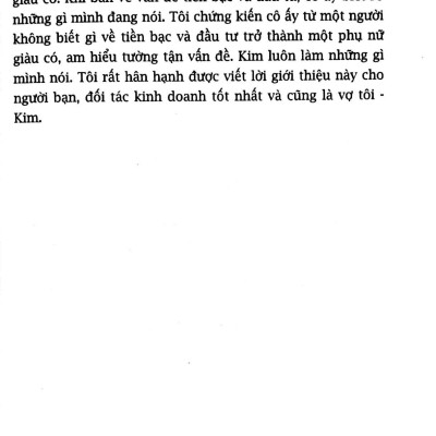 Rich Woman - Người Phụ Nữ Giàu - Kiểm Soát Đồng Tiền Quản Lý Cuộc Đời (Tái Bản 2024)
