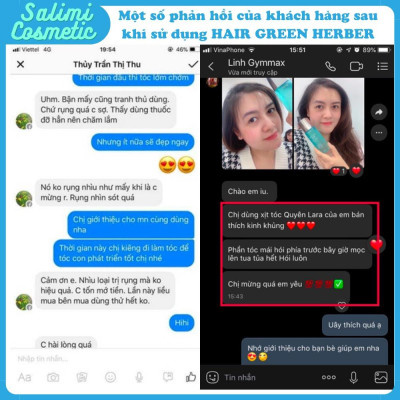 COMBO 2 Chai Xịt Kích Mọc Tóc Thảo Dược HAIR GREEN HERBER Quyên Lara 120ml, Phục Hồi Tóc Rụng