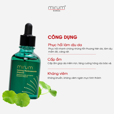 Tinh chất phục hồi da chuyên sâu, cấp ẩm Mirum 50ml - Mirum Calming Madecassoside Ampoule