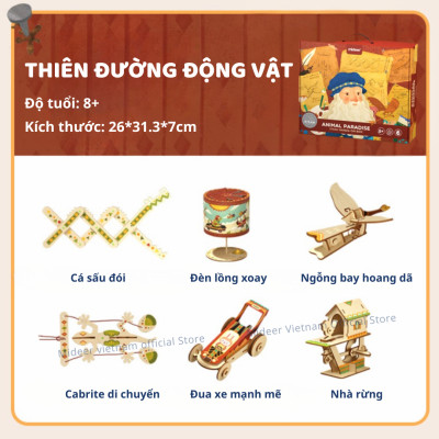 Đồ chơi khoa học lắp ráp mô hình Stem Mideer, đồ chơi cho bé trai 5, 6,7,8,9,10 tuổi