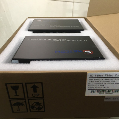Bộ chuyển đổi video sang quang 8 kênh GNETCOM HL-8V1D-20T/R-720P (2 thiết bị,2 adapter,Cổng điều khiền) - Hàng Chính Hãng