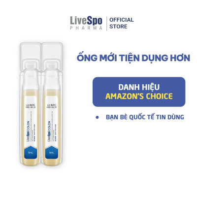 Men vi sinh LiveSpo Colon cho người viêm đại tràng, táo bón tiêu chảy (Hộp 10 ống x 5ml)