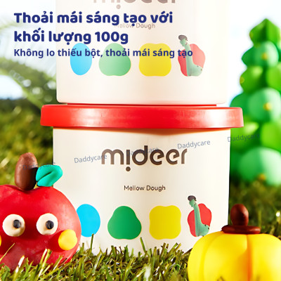 Đất nặn an toàn cho bé không dính tay Mideer Mellow Dough 6-12 màu