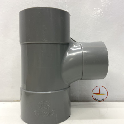 Tê cong giảm 114 x 90 nhựa PVC Bình Minh_TC114x90