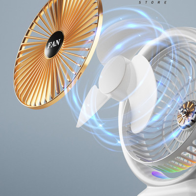 Quạt tích điện để bàn văn phòng Rhino F103 gồm 3 mức độ gió