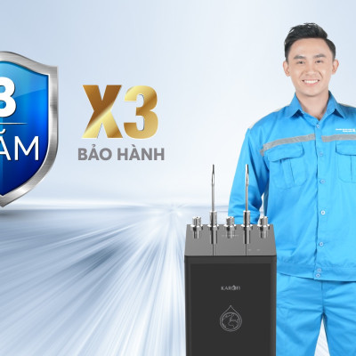 Máy lọc nước có chế độ lạnh, 7 lõi lọc hàng chính hãng Karofi Livotec 600, Màng RO 100GDP Hàn Quốc