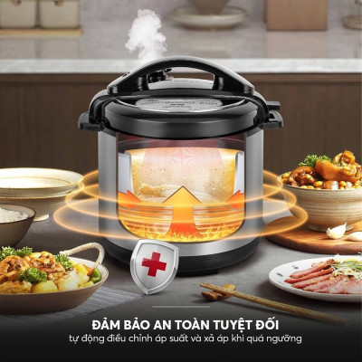 Nồi áp suất điện đa năng Elmich 6L PCE 1809OL - Hàng Chính Hãng