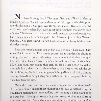 Thói Quen Thứ 8 - Từ Hiệu Quả Đến Vĩ Đại (Bìa Mềm)