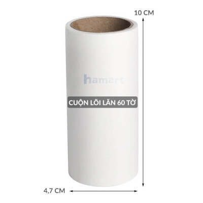 Cây Lăn Bụi Quần Áo Đa Năng Kèm Lõi 60 Lớp Lăn Tóc Làm Sạch Ga Giường Tiện Lợi TẶNG Móc Treo