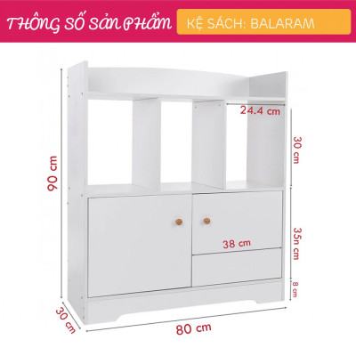 Kệ sách độc đáo thiết kế tối giản SMLIFE Balaram