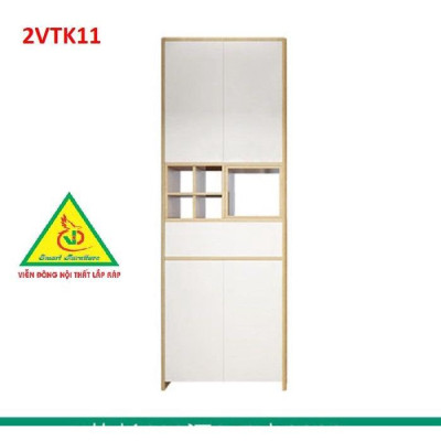 Tủ kệ trang trí kiêm vách ngăn phòng khách , nhà bếp 2VTK11 - Nội thất lắp ráp Viendong Adv