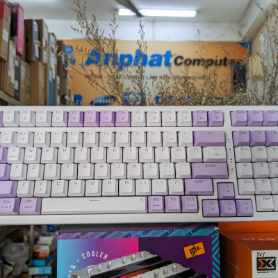Bàn phím cơ NEWMEN GM328 Purple-White Blue switch - Hàng Chính Hãng