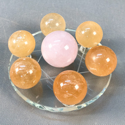 Đĩa cầu thất tinh hợp mệnh Thổ 15cm