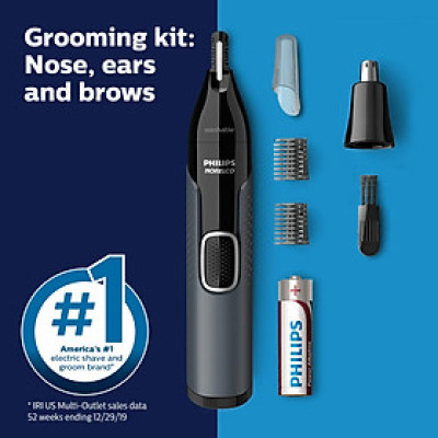 Máy cắt tỉa lông mũi, lông tai, lông mày Philips Norelco Nose Trimmer 3000, NT3600/42 Hàng chính hãng