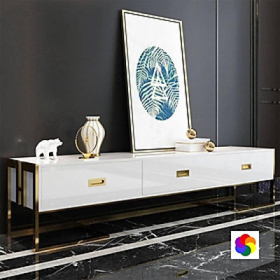 [Trả góp 0%] Kệ Tivi Fazio trắng IBIE nhiều tùy chọn