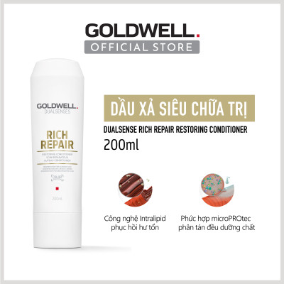 Dầu Xả Goldwell Rich Repair Phục Hồi Tóc Hư Tổn, Chẻ Ngọn Từ Sâu Bên Trong